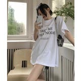 ロゴプリントTシャツ 半袖韓国風トップス | Miniministore | 詳細画像7