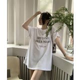 ロゴプリントTシャツ 半袖韓国風トップス | Miniministore | 詳細画像9