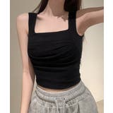 カップ付き タンクトップ スクエアネック | Miniministore | 詳細画像11