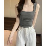 カップ付き タンクトップ スクエアネック | Miniministore | 詳細画像13