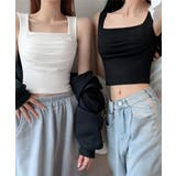 カップ付き タンクトップ スクエアネック | Miniministore | 詳細画像6