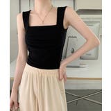 カップ付き タンクトップ スクエアネック | Miniministore | 詳細画像9