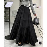ティアードスカート 韓国風ロングスカート | Miniministore | 詳細画像1 