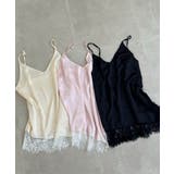 サテン調レーストリムキャミソールVネック | Miniministore | 詳細画像22