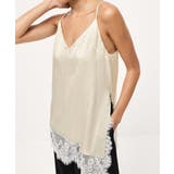 サテン調レーストリムキャミソールVネック | Miniministore | 詳細画像6