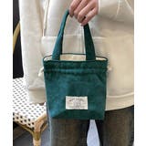 ミニトートバッグ コーデュロイ巾着鞄軽量 | Miniministore | 詳細画像7 