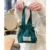 ミニトートバッグ コーデュロイ巾着鞄軽量 | Miniministore | 詳細画像9 
