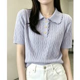 ブルーパープル | レディース ニットトップス 通勤通学サマーニットプルオーバー | SUNSHINE CLOSET