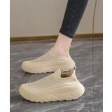 ベージュ | 厚底メッシュスリッポンスニーカー軽量通気 | Miniministore
