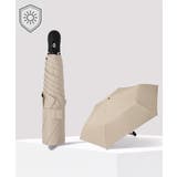 ベージュ | 自動開閉三つ折り傘 ワンタッチ晴雨兼用傘 | Miniministore