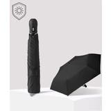 ブラック | 自動開閉三つ折り傘 ワンタッチ晴雨兼用傘 | Miniministore
