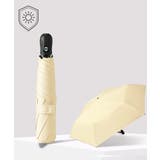 クリーム | 自動開閉三つ折り傘 ワンタッチ晴雨兼用傘 | Miniministore