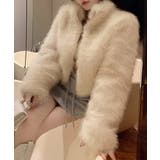 ベージュ | ファージャケット ふわふわファーボレロ冬 | Miniministore