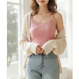 ピンク | レースキャミソールカップ付きインナー夏服 | Miniministore