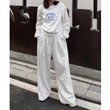 ライトグレー | カレッジロゴスウェットセットアップパンツ | Miniministore