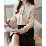 シルク風ブラウス 長袖トップス きれいめ | Miniministore | 詳細画像11