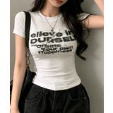 タイトロゴTシャツグラフィック半袖韓国風 | Miniministore | 詳細画像2 