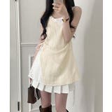 透かし編み レースキャミチュニックリボン | Miniministore | 詳細画像13 