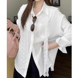 レースタイシャツレディースゆったりシャツ | Miniministore | 詳細画像2 