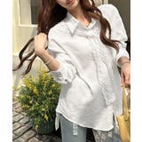 レースタイシャツレディースゆったりシャツ | Miniministore | 詳細画像4 