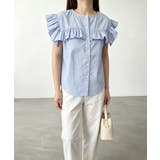 レディースフリルブラウス 半袖シャツ夏服 | Miniministore | 詳細画像6 