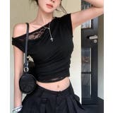 オフショル レースカットソー半袖Tシャツ | Miniministore | 詳細画像12 