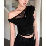 オフショル レースカットソー半袖Tシャツ | Miniministore | 詳細画像9 