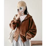 ダブルジップスウェットフード付きパーカー | Miniministore | 詳細画像12