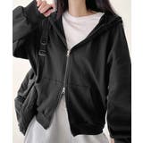 ダブルジップスウェットフード付きパーカー | Miniministore | 詳細画像7