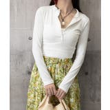 ハーフボタンカットソー長袖タイトtシャツ | Miniministore | 詳細画像20 