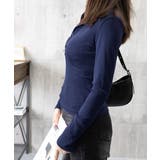 ハーフボタンカットソー長袖タイトtシャツ | Miniministore | 詳細画像24 
