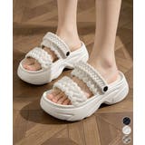 編み込みEVA厚底サンダルレディース美脚 | Miniministore | 詳細画像1 