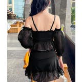 オフショルダー水着2点セットレースアップ | Miniministore | 詳細画像11 