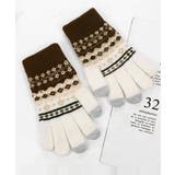 ジャカードニット手袋スマホ対応手袋裏起毛 | Miniministore | 詳細画像2