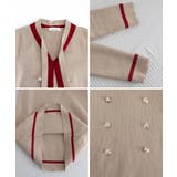 リボンタイミニワンピース配色ニットドレス | Miniministore | 詳細画像26