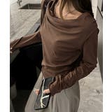 ドレープネックTシャツ 長袖トップス春秋 | Miniministore | 詳細画像15