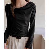 ドレープネックTシャツ 長袖トップス春秋 | Miniministore | 詳細画像8