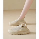 厚底メッシュスリッポンスニーカー軽量通気 | Miniministore | 詳細画像11