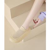 厚底メッシュスリッポンスニーカー軽量通気 | Miniministore | 詳細画像12