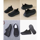 厚底メッシュスリッポンスニーカー軽量通気 | Miniministore | 詳細画像18