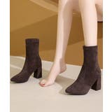 ショートブーツ スエードストレッチブーツ | Miniministore | 詳細画像9 