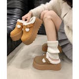 ボア厚底モカシンレディースサボサンダル冬 | Miniministore | 詳細画像16 