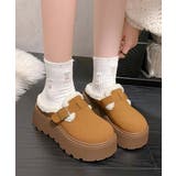 ボア厚底モカシンレディースサボサンダル冬 | Miniministore | 詳細画像5 