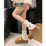 ボア厚底モカシンレディースサボサンダル冬 | Miniministore | 詳細画像8 