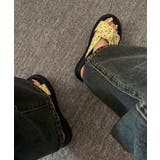 ドット柄クロスリボン厚底サンダル美脚脚長 | Miniministore | 詳細画像11