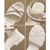 オープントゥ厚底サンダルレディース美脚靴 | Miniministore | 詳細画像16 