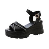 オープントゥ厚底サンダルレディース美脚靴 | Miniministore | 詳細画像18 