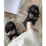 厚底サンダル可愛い シアーリボンサンダル | Miniministore | 詳細画像16 