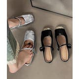 フラットミュールラメトゥキャップシューズ | Miniministore | 詳細画像1 
