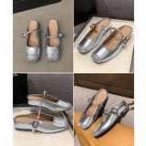 フラットミュールラメトゥキャップシューズ | Miniministore | 詳細画像22 